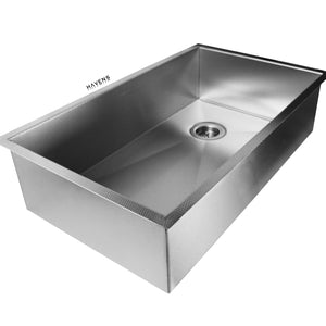 Stainless steel under counter kitchen sink USA made from 16 gauge.