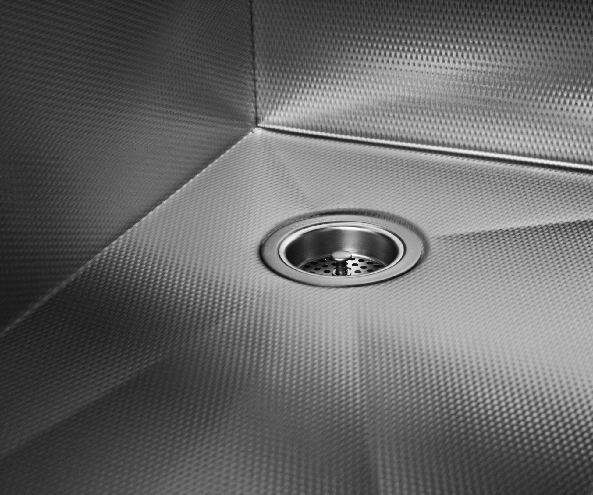 The Heritage stainless steel textured kitchen sink with a 16 gauge finish.