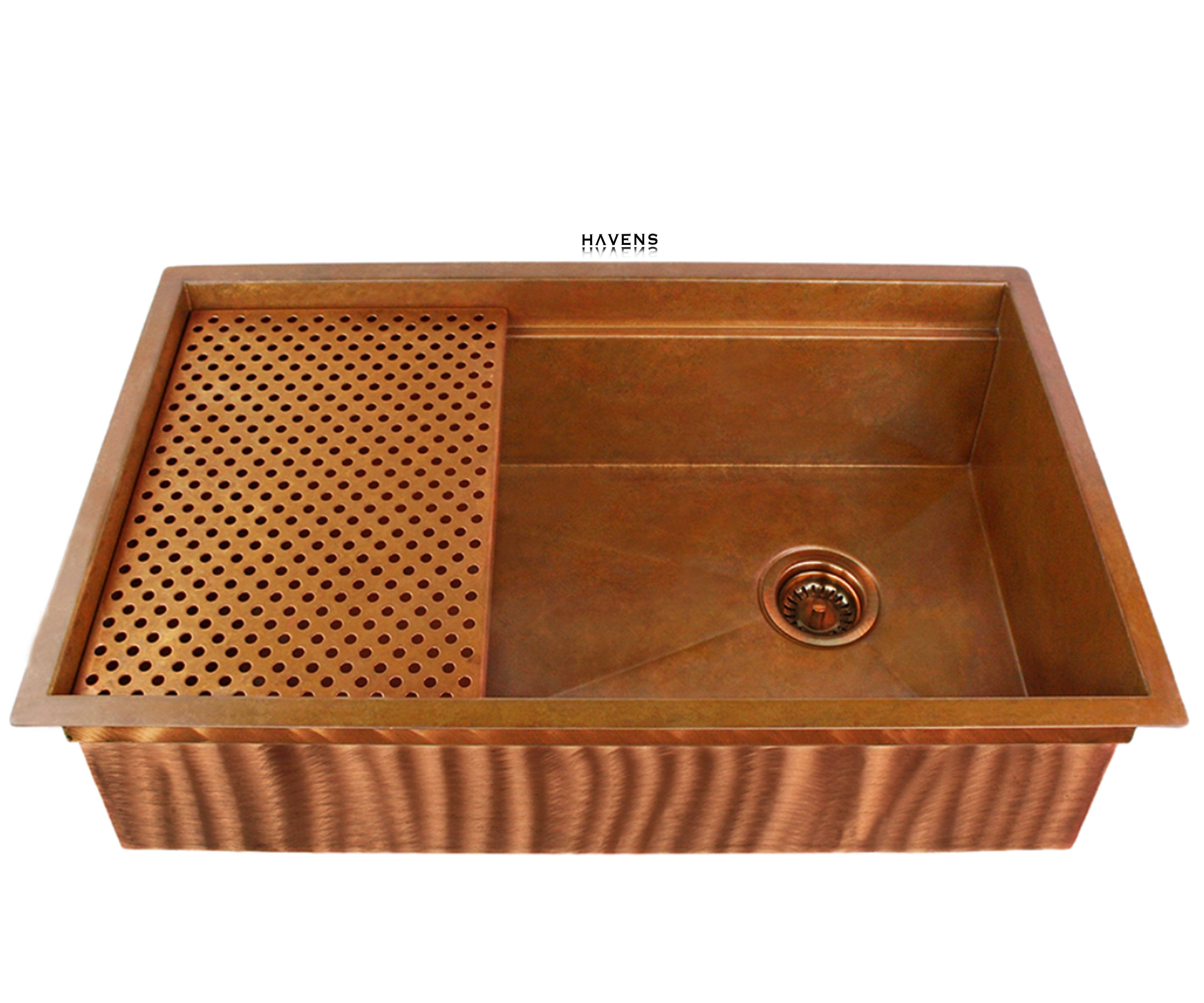 Product image on white of installed 3.5" sink drain assembly 