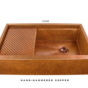 Legacy - Legacy Farmhouse Sink - Hammered Copper