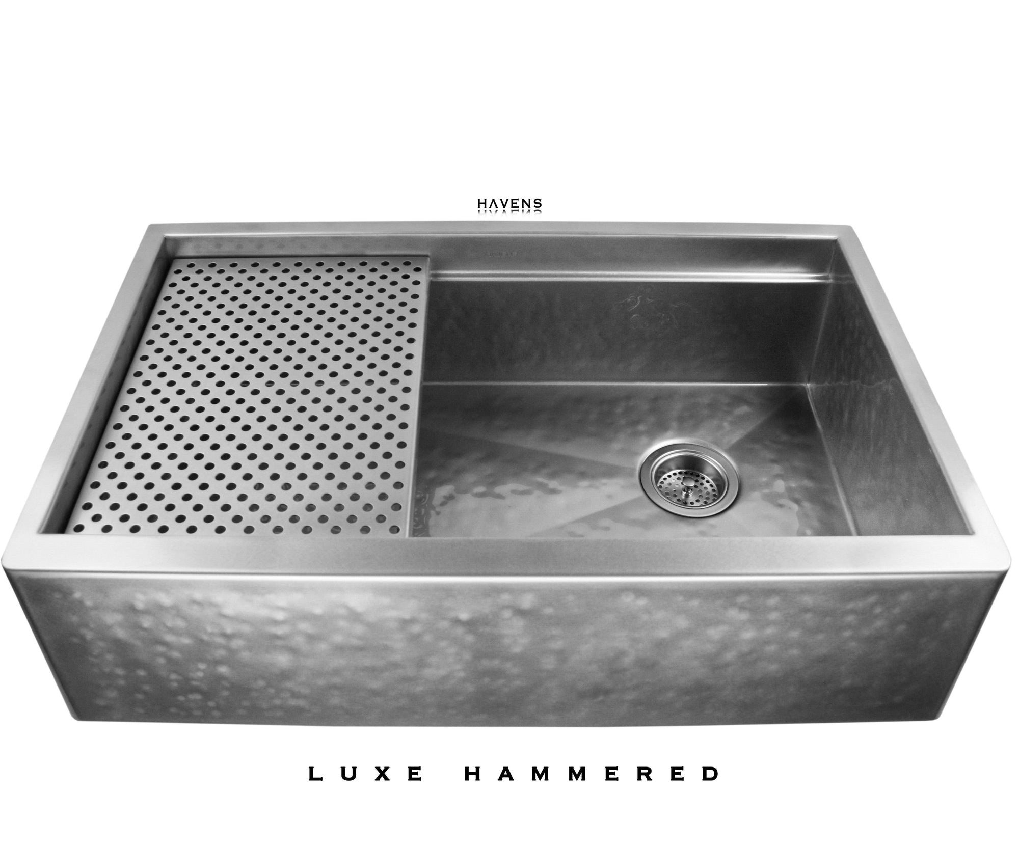 Legacy - Legacy Farmhouse Sink - Luxe Hammered Stainless