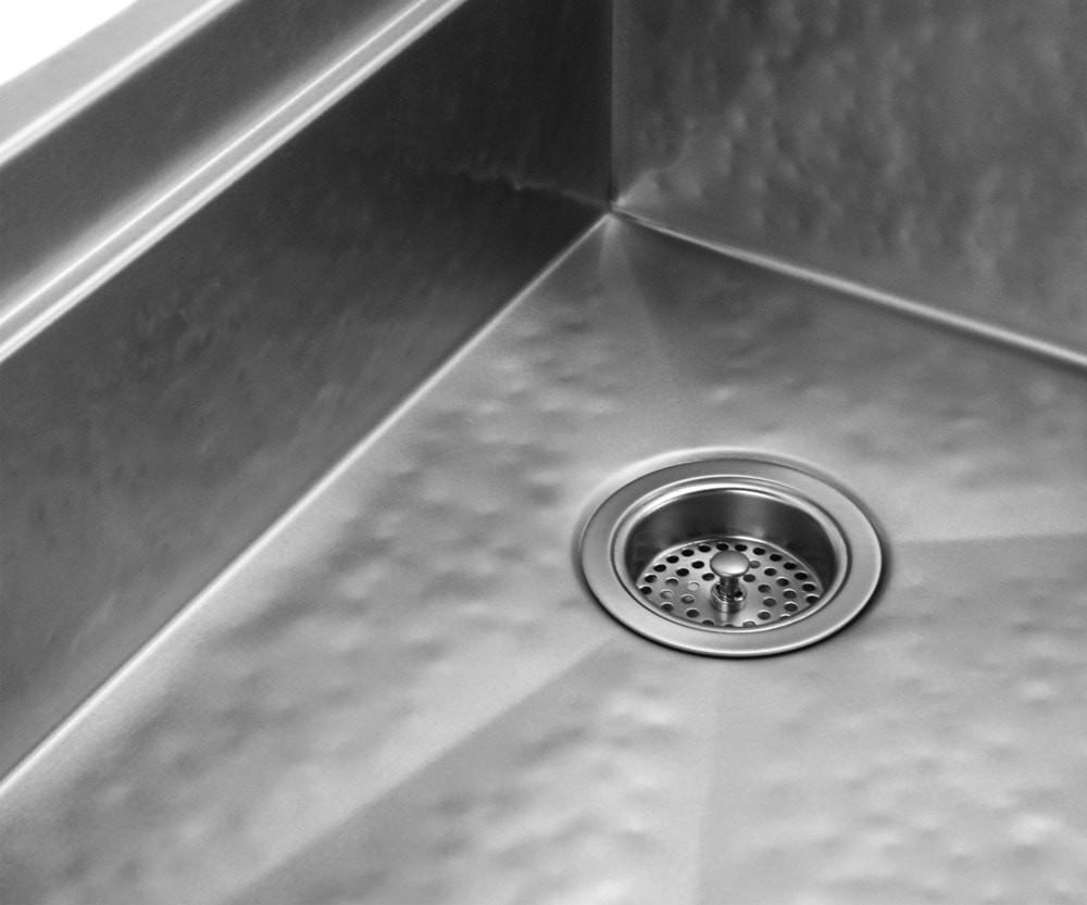 Legacy - Legacy Matte Hammered Stainless Steel Farmhouse Sink - Undermount