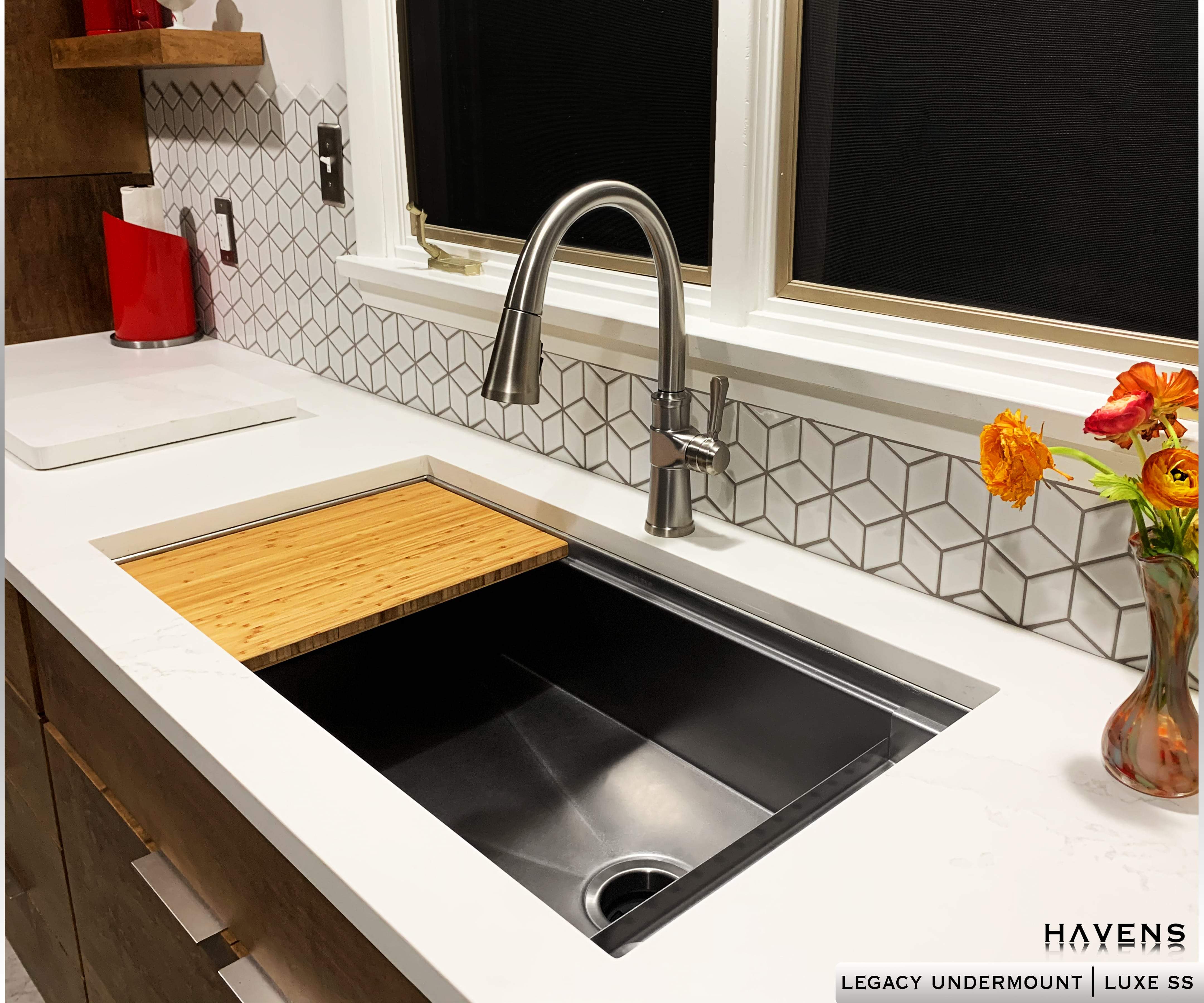 Legacy Undermount Sink  - Stainless Steel - Havens | Luxury Metals