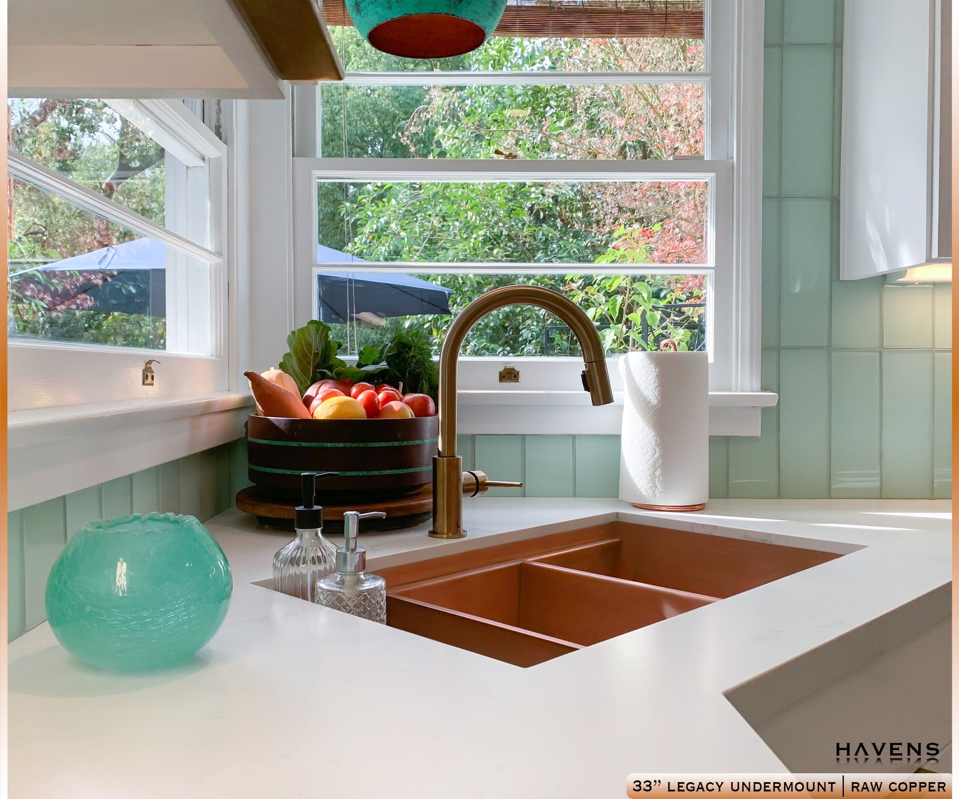 Legacy Undermount Sink - Pure Copper - Havens | Luxury Metals