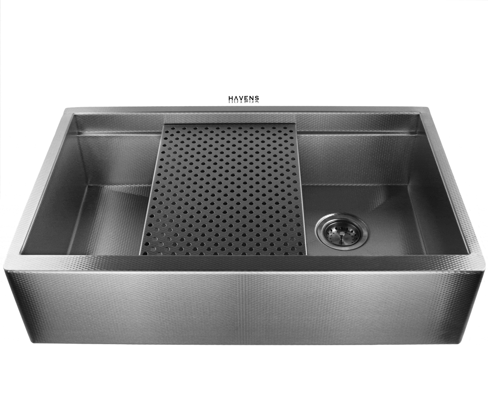 Legacy Stainless steel sink with sliding grid drain
