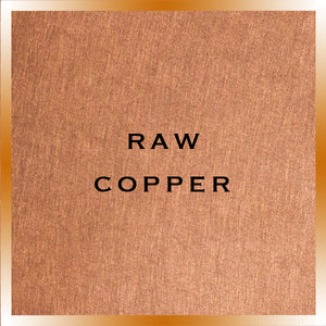 Raw Pure Copper Finish | Havens Metal Swatch 
